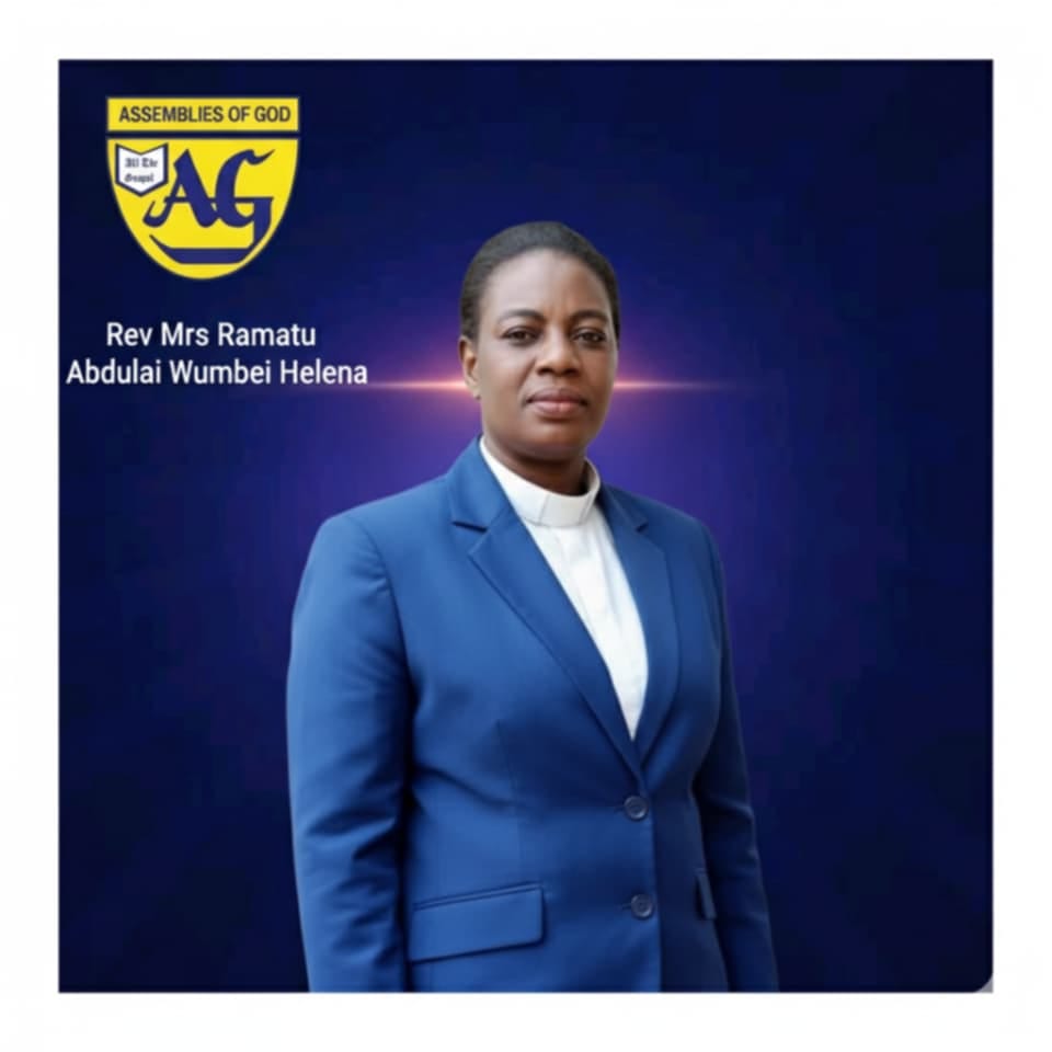 Rev. Helena Ramatu Abdulai in a blue clerical suit